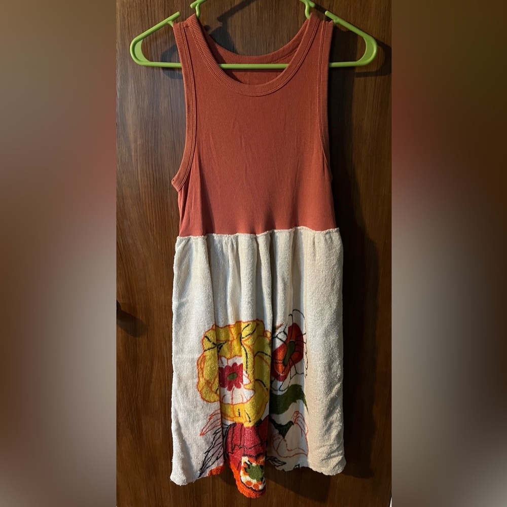 Upcycled Vintage towel dress